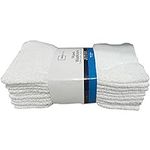 White Cotton Washcloth Pack - 18 Co