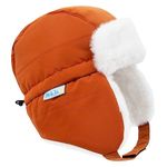 Jan & Jul Toasty-Dry Windproof Trapper Winter Hat for Infant Boy Girl (S: 3-9m, Terracotta)