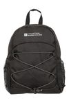 Mountain Warehouse Walklet 6L Rucksack - Reflective Details Casual Daypacks, Bottle Pockets Backpack, Bungee Cords Bag, Shoulder Straps - Best for Picnics, Outdoors Jet Black