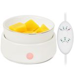 Candle Wax Melt Warmer with Safety Timer Auto Shut-Off Ceramic Electric Wax Burner Melter Timer Adjust Fragrance Intensity for Scented Wax Melts Candle Jars Essential Oils Home Office Gift Decor