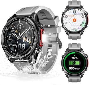 POPUX Anywise W1 Pro Mens Smart Watch, 5ATM Dual-Band GPS Offline Maps