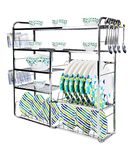 Fortune Blu Kitchen Rack Stainless Steel 5 Layer Kitchen Rack Dish Rack Organizer Dish Rack Stand Organizer for Kitchen (30 inches)