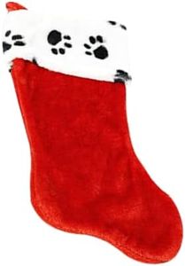 Flomo {Nygala Corp} Paw Print Plush Christmas Stocking 16 Inch Animal Pet New Dog Cat Decoration