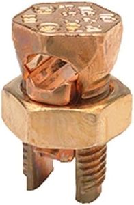 Penn-Union S-2 Split Bolt, Copper, 6-2 AWG- Pack of 5