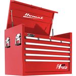 Homak Manufacturing RD02036081 8 Drawer Top Chest, Red, 36"