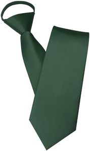 JEMYGINS Emerald Green Pre-tied Tie Adjustable Zipper Necktie for Business and Wedding (4)