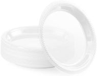 Disposable Plastic Plates Clear, 7 