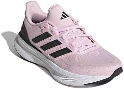adidas Women's Ultrarun 5 Running Sneaker, Clear Pink/Black/White, 8