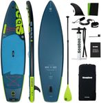 Seaseesup Inflatable Stand Up Paddle Boards with SUP Accessories, 11ft Paddle Board, Durable, Lightweight, 33" Wide Stable Design for Adults Overweight, Dual Action Pump & Gopro Mount