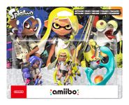 Amiibo Octaling (Bleu) + Inkling (Jaune) + Salmioche