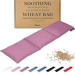 Wheat Bag for Pain Relief - Large Soothing Heat Pack Microwavable - Wheat and Lavender - Heated Neck Warmer for Neck and Shoulders, Period Pain Relief and Back Pain - Comfortable