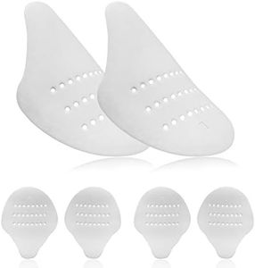 ERGOfoot 6 Pairs Anti-Wrinkle Shoes Creases Protector/Toe Box Crease Preventers/Against Shoe Creases for Sneaker Casual Shoes, 3 Pairs/ White, Men US 7-12