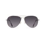 Maui Jim Unisex's Mavericks Sunglasses, Silver/Neutral Grey Polarized, Medium