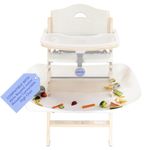 CATCHY - Food Catcher - Compatible with Abiie Beyond Junior Convertible Wooden High Chair - Highchair Sold SEPARATELY - Baby & Toddler Food Mat Catcher - Under High Chair Accessory - Baby Feeding Essentials