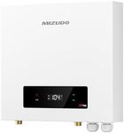 Mizudo 36kW Tankless Water Heater Electric, 240 Volt Instant Hot Water Heater, Up to 8.7 GPM for the Whole House Shower, 5-6 Points of Use, with LED Digital Display, Copper Cup Heating Element