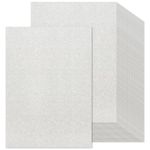 30 Sheets Silver Glitter Cardstock Paper - 21.6x27.9CM Letter Size Sparkly Paper 250gsm/92lb Heavyweight Thick Paper for DIY Decorations,Card Making,Invitations,Postcards PAP09SR030