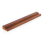 MÖNKE Vinyl Record Wall Mount - an Elegant Display Ledge Made from Solid Wood - This Vinyl Record Shelf Holds Single and Double LPs (Brown)