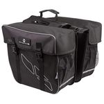 M-Wave Day Tripper Double Pannier Bags - Black, 30 Litres