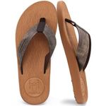 KuaiLu Mens Flip Flops Thong Sandals Yoga Foam Slippers