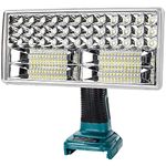 Hipoke 18V Cordless LED Work Light Compatible with MaKita 14.4V 18V,20V Lithium Battery BL1860B BL1850B BL1840 Portable 9In 4200lm Torch Outdoor Wide Illumination Handheld Lamp with USB Charge Port
