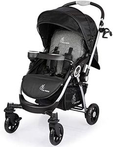 R for Rabbit Chocolate Ride Stylish Baby Stroller and Pram for Baby, Kids, Infants, Newborn, Boys & Girls of 6 Months to 3 Years | 6 Months Warranty | (Black)