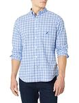 Nautica Men's Classic Fit Stretch Solid Long Sleeve Button Down Shirt, Bright White, XL