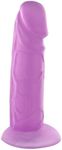 Lovehoney Realistic Dildo - 7 Inch with Suction Cup - Girthy Dildo for Women - Thick, Firm but Flexible - Harness Compatible Strap On - Adult Sex Toy - Waterproof - Purple