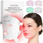 Mito Red Light - MitoGLOW Red Light Therapy Mask - Red Light Therapy for Face and Neck - Rechargeable and Portable Red Light Mask - LED Face Mask Light Therapy for Glowing Skin