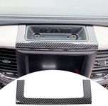 Hoolcar Center Console Storage Box Trim for 2010-2017 Dodge Ram, Carbon Fiber, 1PC