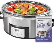 JVVFUU Slow Cooker Liners 3-8 Quart, Cooking Bags Large Size 13"x 21", Slow Cooker Bags Disposable Oval Large For Crock Pot (50)