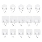 15-Piece Triangular Hooks, Self-Adhesive Photo Hooks, Multi-Purpose Hook Set, Sticky Hooks Can Be Used to Hang Picture Frames, Art and Clothing