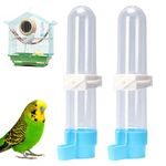 2 PCS Bird Food Drinker Parrot Automatic Water Feeder Bird Drinkers Hanging Bird Water Bottle for Parrot Budgies Parakeet Cockatiels