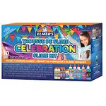 Elmer’s Celebration Slime Kit, Slime Supplies Include Assorted Magical Liquid Slime Activators and Assorted Liquid Glues, 10 Count