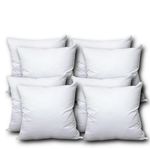 Linen Empire 18” x 18” Cushion Inner Pads Square Insert Fillers- Pack of 8 (45 x 45 cm) Anti-Allergy