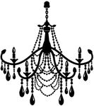 Newclew Studio Burnish Chandelier Style 11 Vinyl Wall Decal Sticker