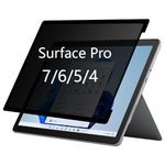 Privacy Screen Protector Compatible for Microsoft Surface Pro 7/6/5/4-12.3 Inch Removable,Compatible with Touchscreen and Stylus Pen