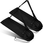 Wowangce 2 Pieces Camp Chair Replacement Bag Folding Chair Bag Foldable Chair Purse Camp Replacement Chair Bag Outdoor Tent Bag Storage Bag Carrying Bag with Shoulder Strap, 47.2 Inches (Black)