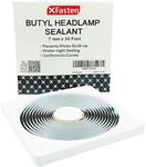 XFasten Butyl Headlamp Sealant, 7 millimeters x 20 Feet, 7 millimeters Thick, OEM Grade Automotive Rubber Butyl Rope Tape for Headlamp, Headlight, Windshield, Window, and Pool Light Sealant Tape