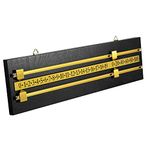 Shuffleboard Mounted Scoreboard,Wood Score Keeper,Snooker Scoreboard Billiards Score Keeper Tabletop Games Club Accessories Home Supplies (Black)