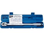 Draper 1/2" Square Drive Ratchet Torque Wrench | Micrometre Reversible Hand Tool | 30Nm-210Nm Mechanics Car Tools | Professional Blow Mould Storage Case | 30357