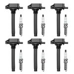 Ignition Coil & Spark Plugs Set of 6 Replacement for Chrysler 200 300 Town Country Dodge Charger Grand Caravan Ram Jeep Cherokee & More Replaces# UF648