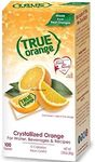 TRUE ORANGE Water Enhancer, Bulk Dispenser Pack - 100 Count (Pack of 1)| Zero Calorie Flavoring | For Water, Bottled Iced Tea & Recipes Flavor Packets Made with Real Oranges