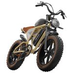 JANSNO X70 Adult E-Bike with 65 Nm Motor, 120 miles of range,48V/34Ah Newly Upgraded Dual Battery, 20’ x 4.0 All Terrain Wide Tyre E-Bike with Unlockable Multiple Performance Modes,CE certification