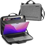 tomtoc Slim Hard Case for 13-inch MacBook Air M3 2024 M2/A2681 M1/A2337, MacBook Pro 2022-2016 M2/A2686 M1/A2338, Organized Protective Shoulder Bag with Tablet Pocket for Up to 11 iPad Air/Pro