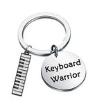 AKTAP Piano Keyboard Keychain Piano Lovers Gift for Pianist Piano Teacher Keyboard Warrior Musical Instruments Key Ring (Piano Keyboard Keychain)