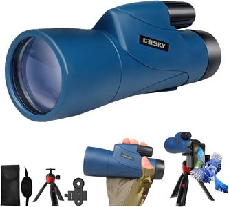 Gosky Piper 12x55 HD Monocular Telescope – BAK4 Prism, FMC Lens, Blue