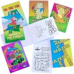 Playbees Mini Game Books for Kids - 24 Pack - Assorted Educational Brain Games Booklets - Spark Learning and Entertainment Perfect for On The Go Fun Kids 3 4 5 6 7 8