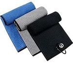 Xgunion 3 Pack Tri-fold Golf Towel 