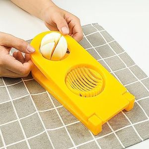 Arorim Kitchen Creative Stainless Steel 2 in 1 Egg Slicer Cutter (Green)