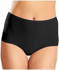 Chantelle Womens 2647 Soft Stretch One Size High Rise Brief Solid Briefs - Black - One Size